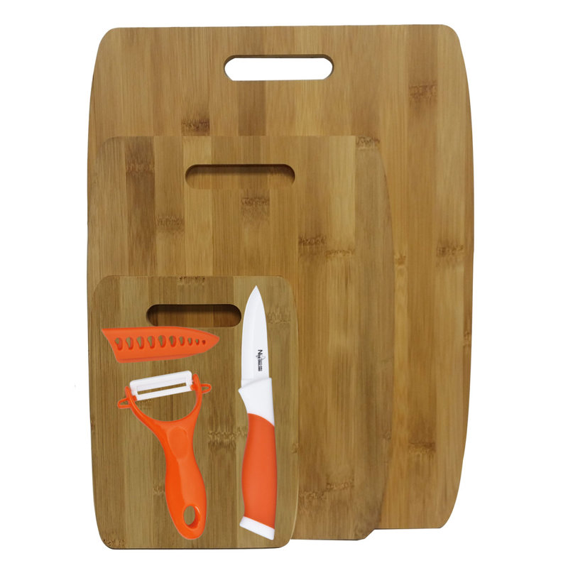 Culinary Edge 6 Piece Bamboo Ceramic Cutting Board Set & Reviews